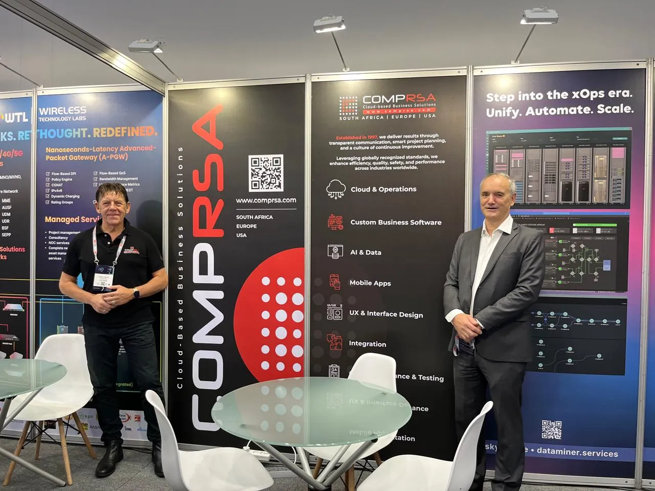 The COMPRSA stand at AfricaCom