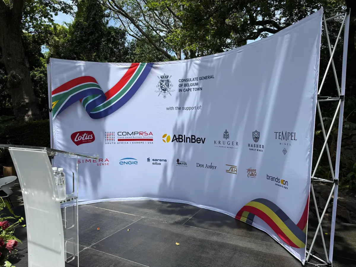 COMPRSA among the supporters of a Belgian Consulate General event in Cape Town