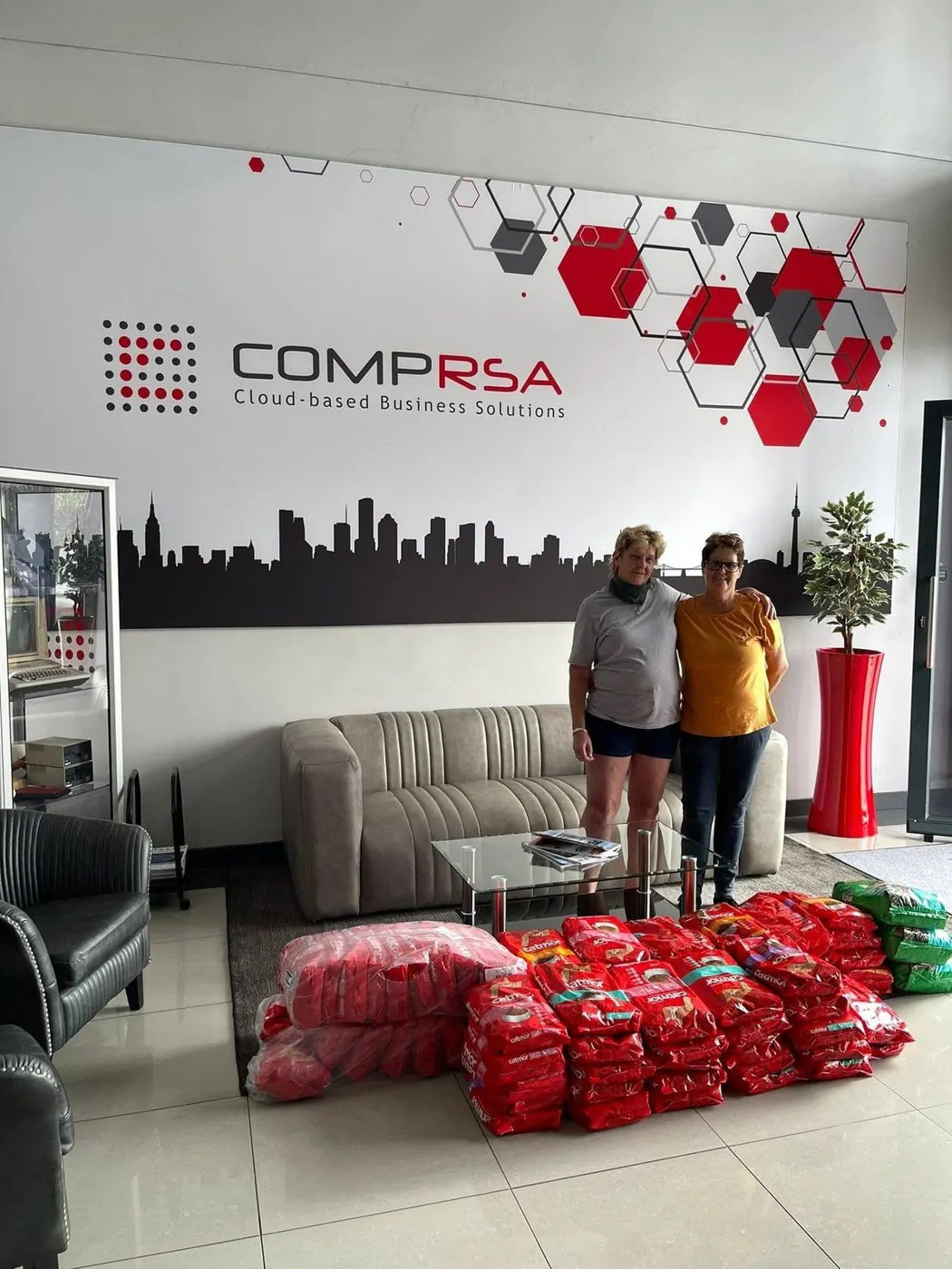 Pet food donation for local shelters
