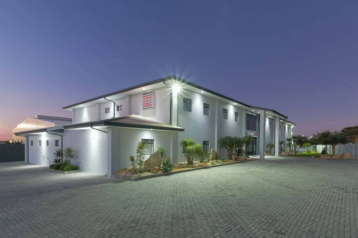The COMPRSA head office in Port Elizabeth at dusk