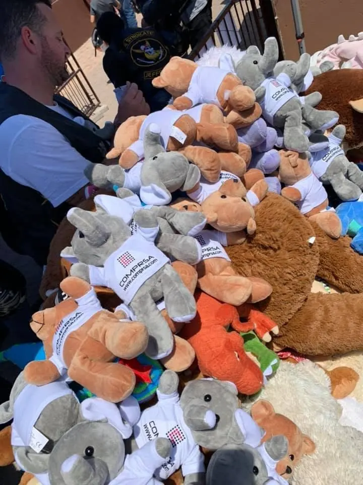 Teddies for the toy run